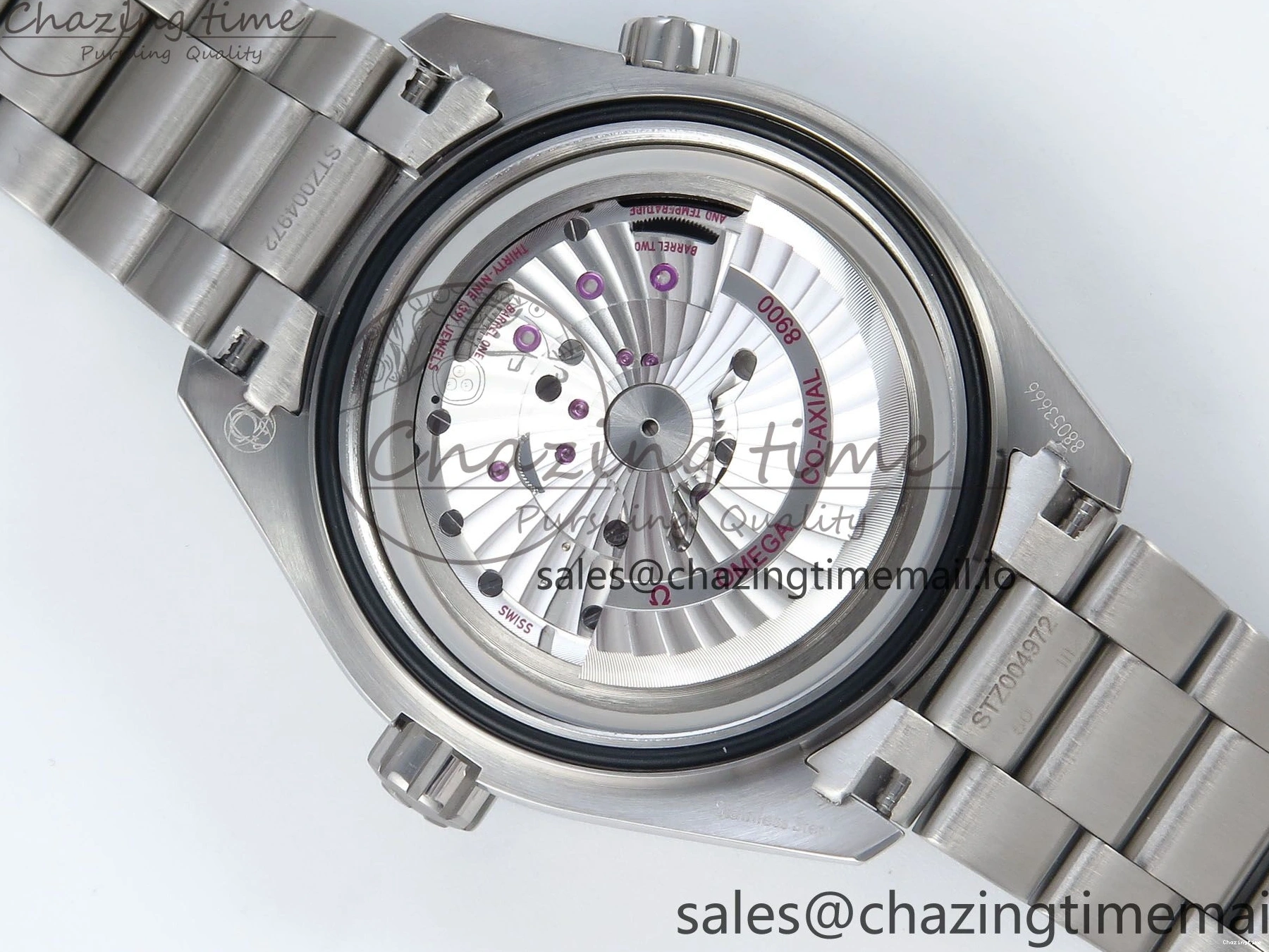 0425 Neat Seamaster Planet Ocean 600M 43.5mm SS SCF 1:1 Best Edition Blue Dial on SS Bracelet A8900 Super Clone 7684